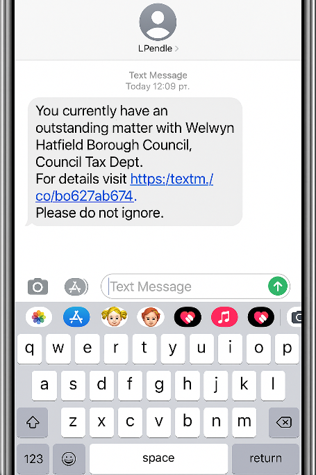 Example text from Welwyn Hatfield Borough Council about Council Tax
