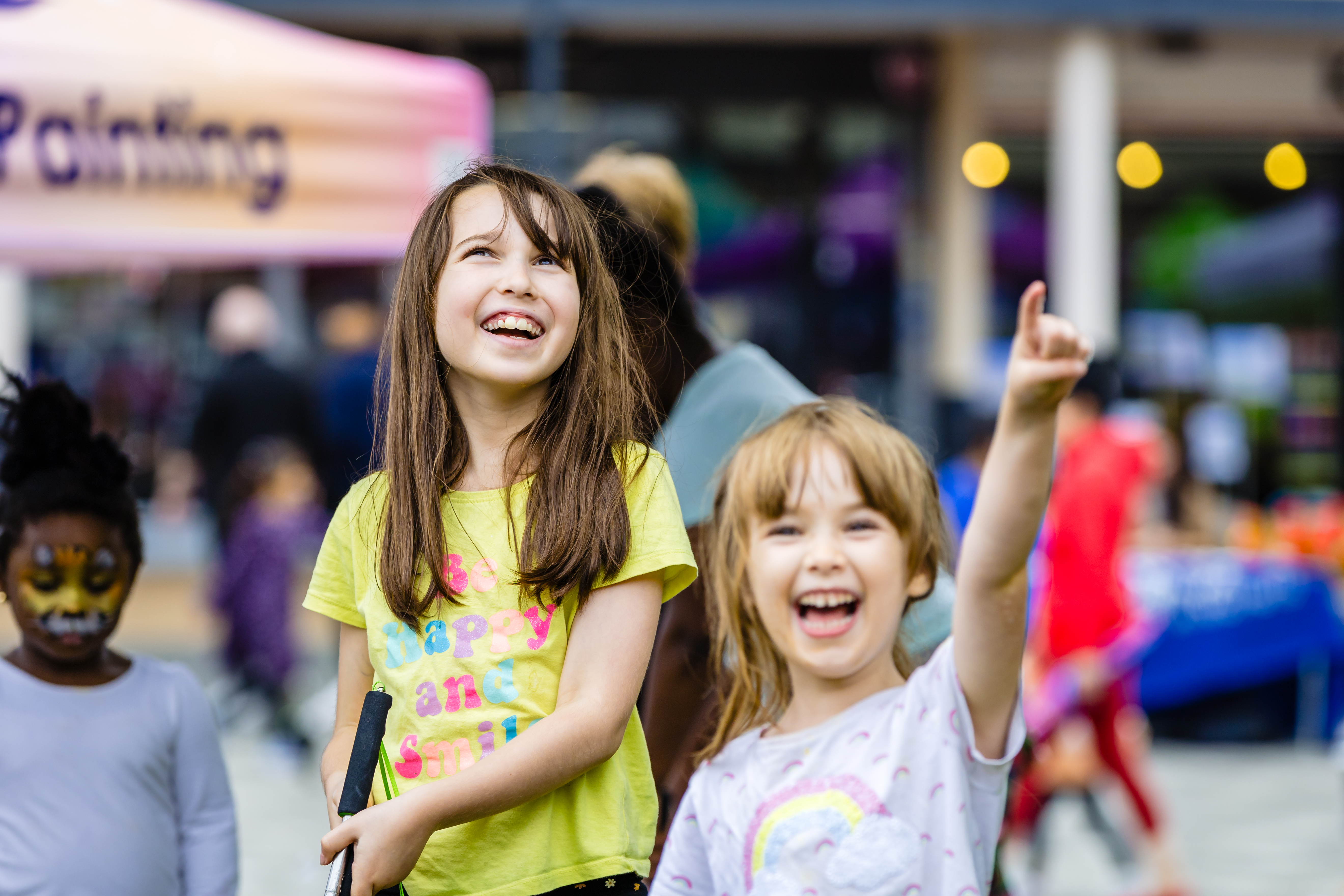 Two young girls at Hatfield Community fair