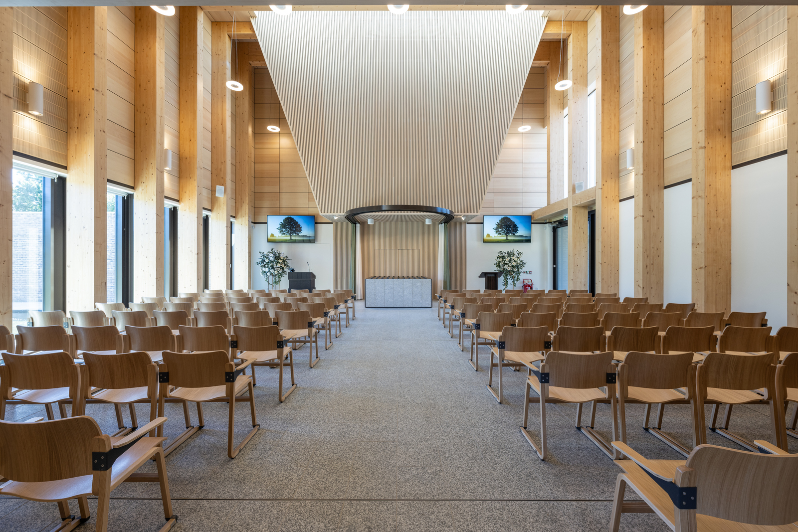 Inside of the chapel at Oak Hill