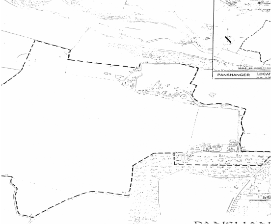 An aerial outline of Panshanger airfield