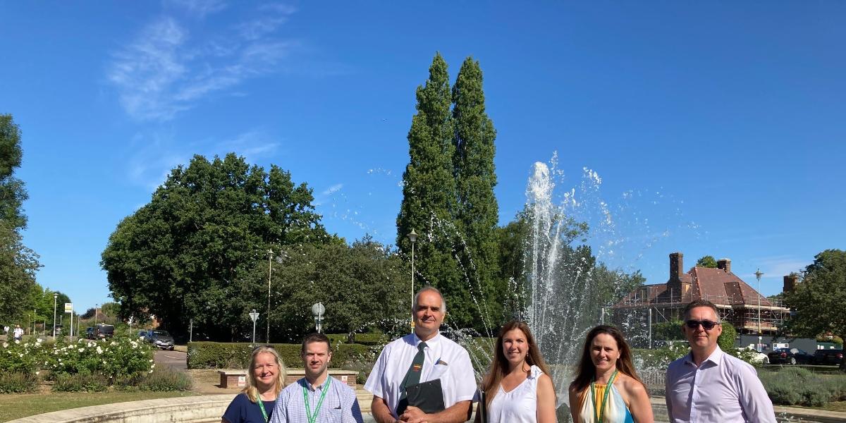 Judges for the Anglia in Bloom 2022 Awards toured Welwyn Garden City recently as this year's competition - along with the weather - hots up!