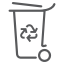 Icon: Rubbish and recycling
